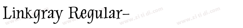 Linkgray Regular字体转换